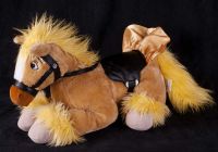 Disney Beauty and the Beast Belle 18" L Brown Pony Horse Plush Stuffed Anim